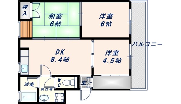 永和ハイツの物件間取画像